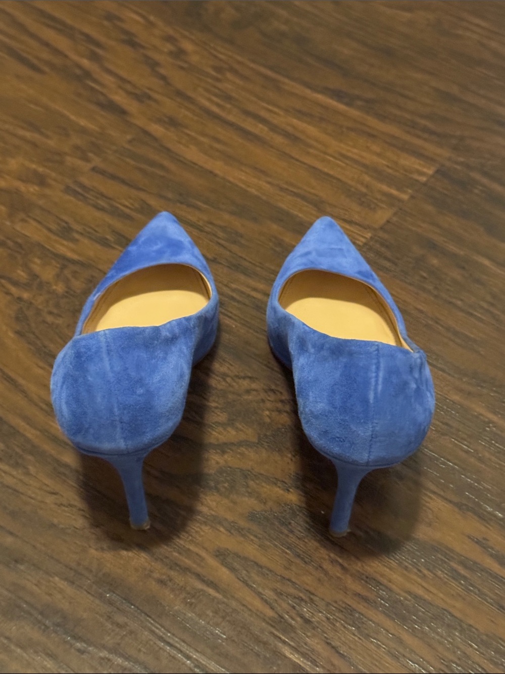 J. Crew Cobalt š Blue Suede Pointed Toe Pumps - Picture 2 of 8